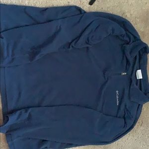 Blue columbia half zip